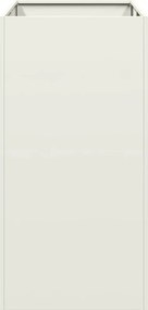 vidaXL Ζαρντινιέρα Λευκή 40x80x80 εκ. από Χάλυβα