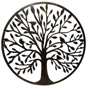 Διακοσμητικό Τοίχου Elia 023426 50x50x2cm Black Metal