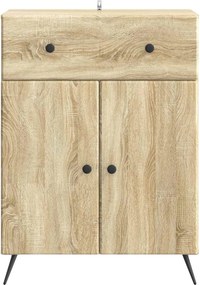 vidaXL Πλαϊνό γραφείο Sonoma Δρυς 66 x 34,5 x 90 εκ Επεξεργασμένο Ξύλο
