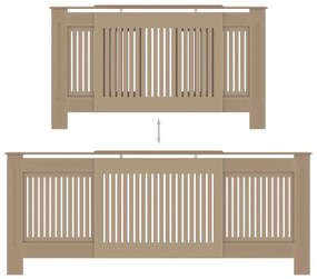 vidaXL Κάλυμμα Καλοριφέρ 205 εκ. από MDF