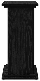 vidaXL Βάση Φυτών με Αποθήκευση Μαύρο Ξύλο 31x30x60 εκ. Εξατομικευμένο Ξύλο