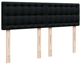 ΚΡΕΒΑΤΙ BOXSPRING ΜΕ ΣΤΡΩΜΑ ΜΑΥΡΟ 140X200 ΕΚ. ΥΦΑΣΜΑΤΙΝΟ 3287107