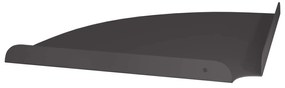 vidaXL Floating Ράφι Γωνίας με ράφι 2 pcs Μαύρο 30 x 30 x 2 εκ.