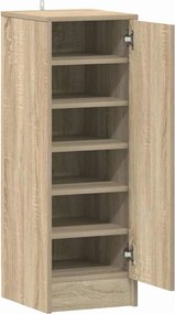 vidaXL Παπουτσοθήκη Sonoma Δρυς 32 x 35 x 92 εκ. από Επεξ. Ξύλο