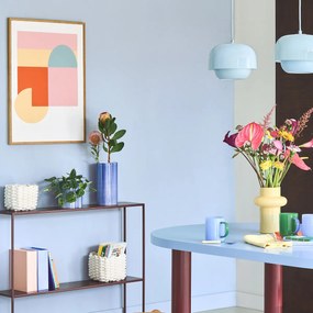 Κεραμικό βάζο με ρίγες, ύψος 25 εκ., JAOMA