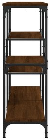 vidaXL Τραπέζι Κονσόλα Καφέ Δρυς 103x32x95 εκ. Επεξεργασμένο Ξύλο