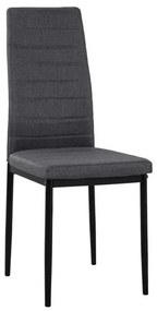 Καρέκλα Lady HM0037.20 Grey 40x48x95 εκ. Σετ 4τμχ Metal, Fabric