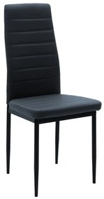 Σετ Τραπεζαρίας Julita - Parker 5 τεμ Mdf Μαύρο - Φυσικό Φ80x73cm. 80x80x73 εκ.