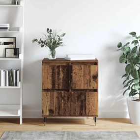 vidaXL Πλαϊνό γραφείο Παλιό ξύλο 60 x 35 x 70 cm