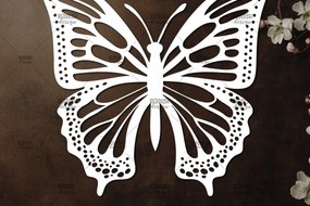 Intra απο ξύλο plywood 3mm-4mm πάχος Κοπή χαρτιού πεταλούδας , Σχέδιο κοπής χαρτιού Δίασταση 30x20 cm INTRAFABR-115823539