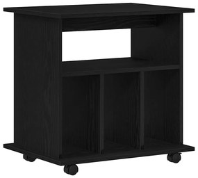 vidaXL Κινητό Ντουλάπι Μαύρη δρυς 60 x 45 x 55 εκ. Επεξεργασμένο ξύλο