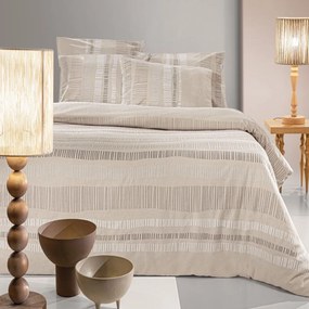 Σεντόνια Nuvola (Σετ 3τμχ) Taupe Guy Laroche Μονό 170x265cm 100% Βαμβακερή Φανέλα