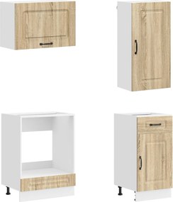 vidaXL Μονάδα κουζίνας KALMAR 8 pcs Sonoma Δρυς Επεξεργασμένο Ξύλο