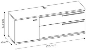 Έπιπλο τηλεόρασης Inala 1D2S