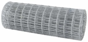 vidaXL Φράχτης Εuro Ασημί 0.8 x 10 m Χάλυβας με θερμή επιμετάλλωση