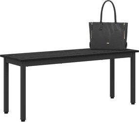 vidaXL παγκάκι Μαύρη Οξυά 110 x 35 x 45 cm Επεξεργασμένο ξύλο