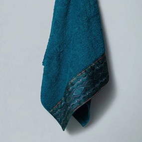 Πετσέτες Μπάνιου (Σετ 3τμχ) White Fabric Bettina Green 600gsm