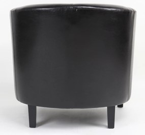 Πολυθρόνα ArteLibre FIORELLA Καφέ PU 73x69x75cm