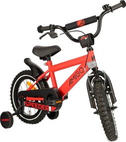 Speeder 14 Inch 24 cm Boys Coaster Brake Red/Black