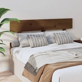 vidaXL Κεφαλάρι Κρεβατιού Μελί 138 x 3 x 81 εκ. από Μασίφ Ξύλο Πεύκου
