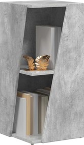 vidaXL Πλευρικό Ράφι Σκυρόδεμα Γκρι 33 x 32 x 70,5 εκ