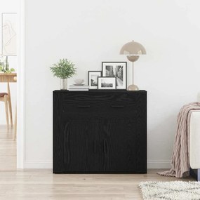 vidaXL Μπουφές Μαύρη Οξυά 80 x 33 x 70 εκ. Επεξεργασμένο ξύλο