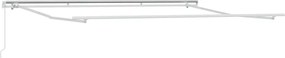vidaXL Τέντα Πτυσσόμενη Χειροκίνητη Ανθρακί / Λευκή 400x300 εκ.
