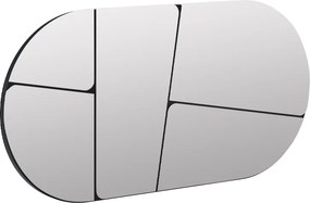 Καθρέπτης τοίχου Otis Megapap χρώμα μαύρο 80x2,2x40εκ.