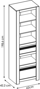 Βιβλιοθήκη Sydney - 62.00Χ42.20Χ198.50cm