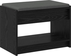vidaXL Παγκάκι Χαλωρίου Μαύρη Δρυς 63 x 38 x 45 εκ