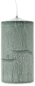 Iliadis Διακοσμητικό Κερί  Frosted Πράσινο 7x14cm 76373