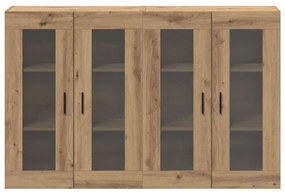 vidaXL Ντουλάπια Τοίχου 2 pcs artisan δρυς 69.5 x 34 x 90 εκ.