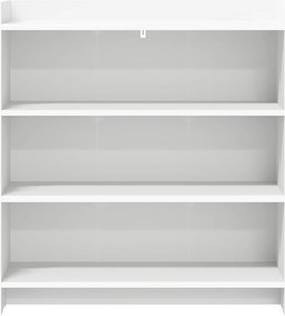 vidaXL Πλαϊνό γραφείο Λευκό 75 x 36 x 80 εκ Επεξεργασμένο Ξύλο