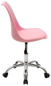 Καρέκλα γραφείου εργασίας Gaston II pakoworld PP-PU ροζ