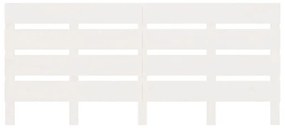 Πλαίσιο Κρεβατιού άσπρο 140 x 190 εκ. από Μασίφ Ξύλο Πεύκου - Λευκό