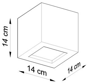 Sollux Φωτιστικό τοίχου Leo 1,κεραμικό, γυαλί,1xE27/60w