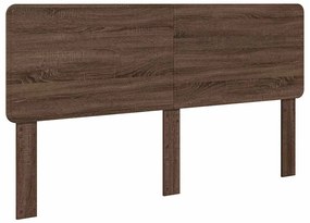 vidaXL Κεφαλάρι με κεφαλάρι Καφέ δρυς 180 cm Επεξεργασμένο ξύλο