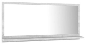 vidaXL Καθρέφτης Μπάνιου Γκρι Σκυροδέματος 80x10,5x37 εκ. Μοριοσανίδα