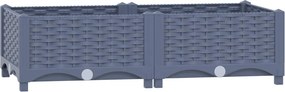 vidaXL Ζαρντινιέρα 80 x 40 x 23 εκ. από Πολυπροπυλένιο