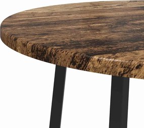 vidaXL Σετ βοηθητικά τραπεζάκια με ράφι 2 pcs Παλιό ξύλο και μαύρο