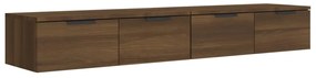 vidaXL Ντουλάπια Τοίχου 2 τεμ. Καφέ δρυς 68x30x20 εκ. Επεξ. Ξύλο