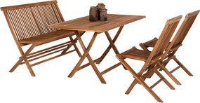 ΣΕΤ ΤΡΑΠΕΖΑΡΙΑΣ ΕΞΩΤ. ΧΩΡΟΥ 4ΤΜΧ KENDALL HM11953 ΜΑΣΙΦ ΞΥΛΟ TEAK ΦΥΣΙΚΟ