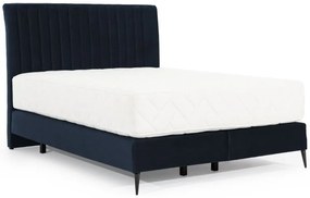 Επενδυμένο κρεβάτι Ivy με στρώμα-Mple Skouro-160 x 200 εκ.