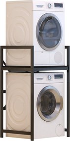 Ντουλάπι Πλυντηρίου Μαύρο CLEZUDE 70x60x116