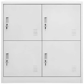 vidaXL Φοριαμοί 5 τεμ. Ανοιχτό Γκρι 90 x 45 x 92,5 εκ. Ατσάλινοι