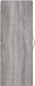vidaXL Ντουλάπι Τοίχου Γκρι Sonoma 34,5 x 34 x 90 εκ. Επεξεργ. Ξύλο