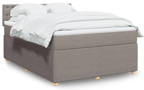 ΚΡΕΒΑΤΙ BOXSPRING ΜΕ ΣΤΡΩΜΑ TAUPE 160X200 ΕΚ. ΥΦΑΣΜΑΤΙΝΟ 3287525