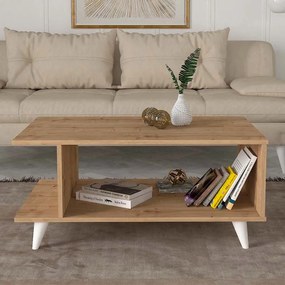Τραπεζάκι σαλονιού Titus χρώμα sapphire oak 100x60x45εκ.