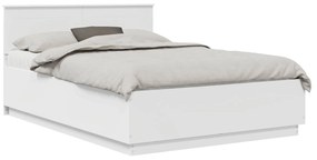 vidaXL Σκελετός Κρεβατιού Λευκό 140 x 200 cm Επεξεργασμένο ξύλο
