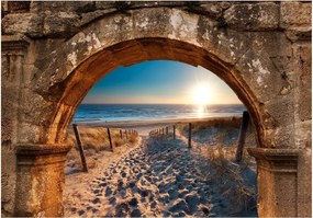 Αυτοκόλλητη φωτοταπετσαρία - Arch and Beach - 98x70